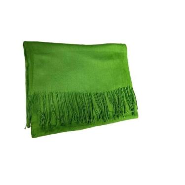 Imagem de Cachecol Xale Scarf Lenço Liso/Xadrez Feminina Pashmina Extra Macia Ar