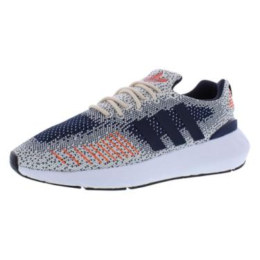 Imagem de adidas Tênis masculino Swift Run 22, Ecru Tint/Legend Ink/Solar Red, 39