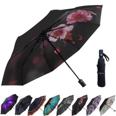 Imagem de Guarda-chuva LLANxiry Small Compact Travel Abrir/Fechar Automaticament