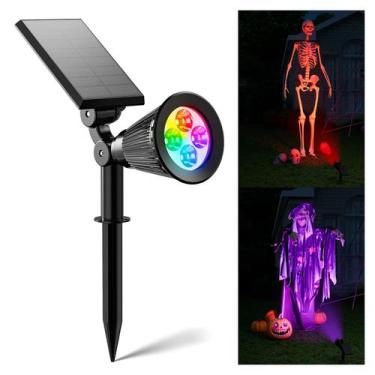 Imagem de Holofotes solares FALOVE Color Changing RGB Waterproof Alcance 7,5 m