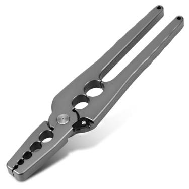 Imagem de KHZSPP Alicate de reparo manual de tubo de cobre redondo, plano com design de 6 furos, ferramenta de reparo de tubo de cobre, alicate de ferramentas de refrigeração para diâmetro 1/10.2 cm 3/20.3 cm 1