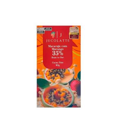Imagem de Chocolate 35% Maracujá e Morango Jucolatte  80g