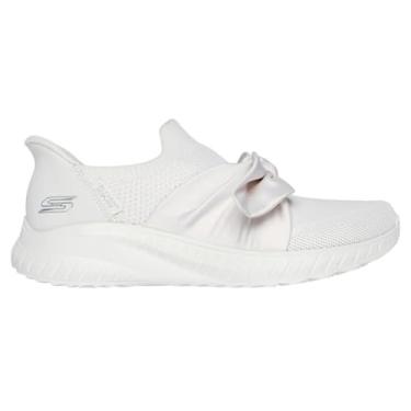 Imagem de Skechers Tênis feminino Slip-Ins BOBS Sport Squad Chaos Inspire Away 117630 UK3 - UK8, Branco (off white), 37 BR