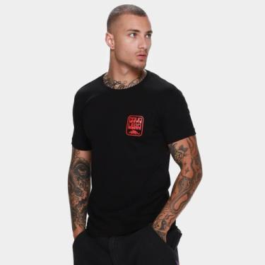 Imagem de Camiseta Cavalera Slim Relief Masculina, Preto, G