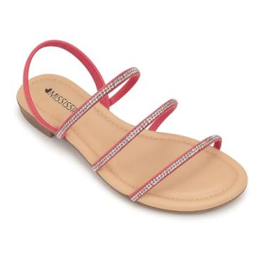 Imagem de Sandália Feminina Mississipi Confortável ME093C - Melancia (Rosa, BR, Adulto, Numérico, 37)