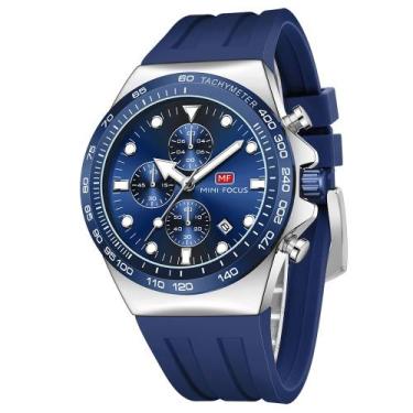 Imagem de Relógio MINI FOCUS, cronógrafo masculino, pulseira de silicone imperme