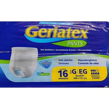 Imagem de Roupa Íntima Descartável Geriatex Pants G/EG - 16 unidades