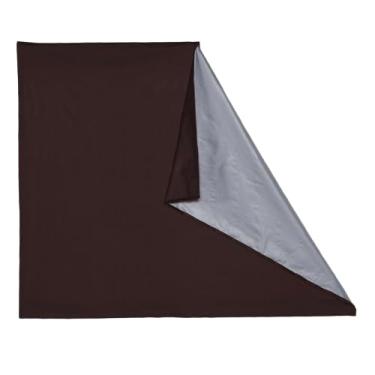 Imagem de Cortinas 100% blackout com adesivo para quarto, sala de estar e cozinha, cortinas blackout feitas de PVC (Tabaco,1.40 X 2.15)