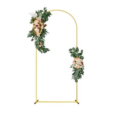 Imagem de SPRITE DISPLAY Suporte para Cenário de Arco de Casamento, Balão de Casamento Dourado de 6 Pés, Cenário Arqueado, Moldura de Arco Quadrado para Festa de Aniversário, Decoração de Cerimônia de Chá de Be