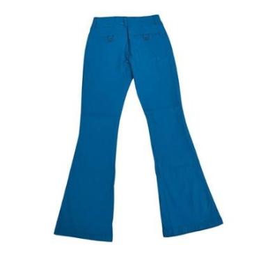 Imagem de Calça Feminina Bengaline Flare Confortável Social PP ao G4 Plus Size-Feminino
