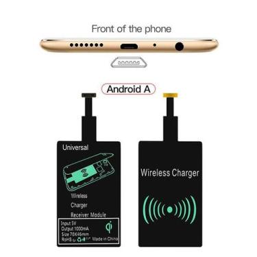 Imagem de Adaptador Carregador Sem Fio Indução para Celular Tablet - Q CHARGER W