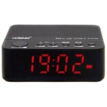 Imagem de Relógio LE - 674 Despertador Digital Bluetooth Elétrico AM/FM Alarme, 
