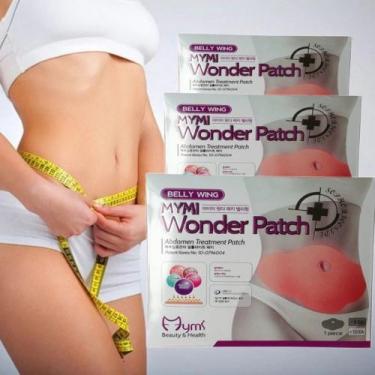 Imagem de Adesivo corporal abdominal wonder patch kit 5 unidades cuidado pele us