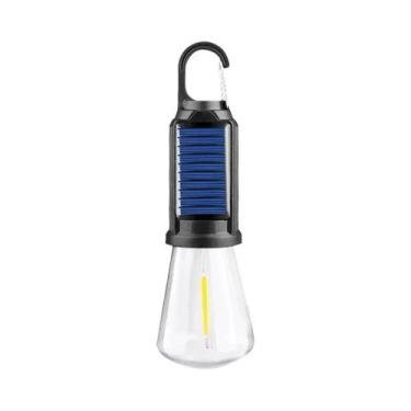 Imagem de Lanterna De Camping Solar LED Recarregável USB, Luz Vintage Regulável 