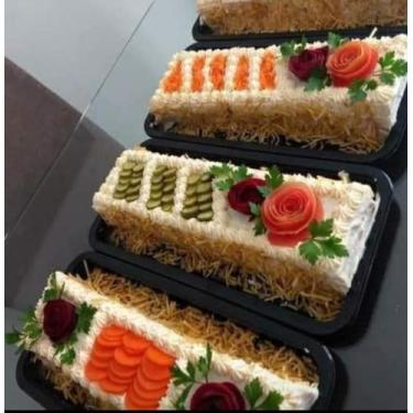 Imagem de Torta fria de frango com legumes - Pinck Blue