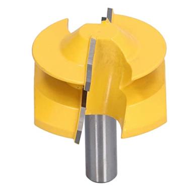 Imagem de Broca de roteador de esquadria de bloqueio, ferramentas DIY de haste de 1/2 pol. 2-3/4 pol. De diâmetro Profissional 45 graus para marcenaria cortador de espiga para madeira para