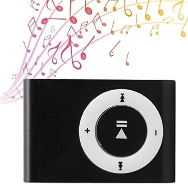 Imagem de Reprodutor de mídia de música digital portátil YEmirth Mini-MP3 Back-Clip Player com fone de ouvido e cabo USB(B1)