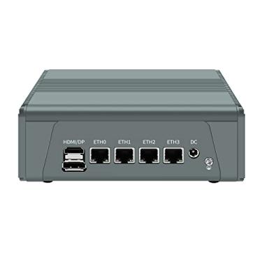 Imagem de Micro Firewall Appliance, Mini PC, pFsense Plus, Mikrotik, OPNsense, VPN, Router PC, AMD Ryzen 5 5600U, HUNSN RJ11a, 4 x Intel 2.5GbE I226-V LAN, Type-C, TF, HDMI, DP, 8G RAM, 256G SSD