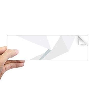 Imagem de DIYthinker Adesivo de para-choque retangular com estampa de pombo branco abstrato origami para janela