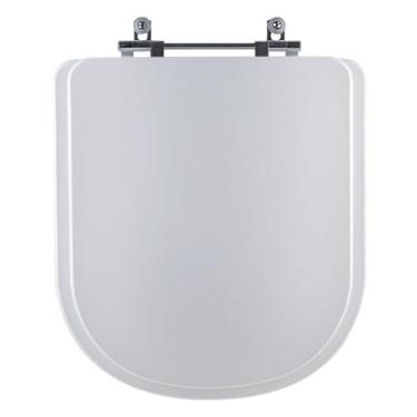 Imagem de Assento Sanitário Tampa de Vaso Branco Resina Poliester Vogue Plus para bacia Deca