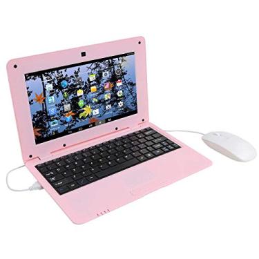 Imagem de Tablets & Computers Netbook infantil de 10,1 polegadas, alimentado por Android 6.0, processador Quad Core, 1 GB de RAM, armazenamento de 8 GB, Bluetooth, WiFi, bolsa de laptop personalizada, rosa