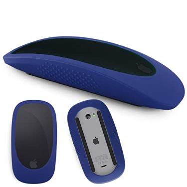 Imagem de Capa de mouse de silicone para Apple Magic Mouse I&ii Capa de mouse iMac Apple Mouse 2 Skins, Anti-Drop Mouse Luva (Azul)