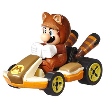 Imagem de Hot Wheels Nintendo Premium Mario Kart Tanooki Mario Diecast Standard Kart