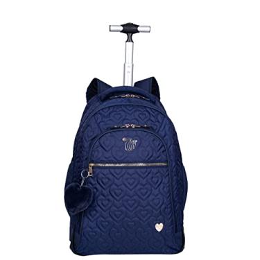 Imagem de Mochila Carrinho Grande Capricho Crush Azul Marinho - Sestini