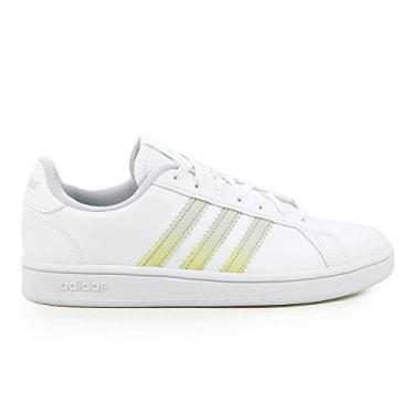 Imagem de Tênis Adidas Grand Court Beyond Feminino - Branco e Amarelo (br_footwear_size_system, adult, numeric, numeric_38)