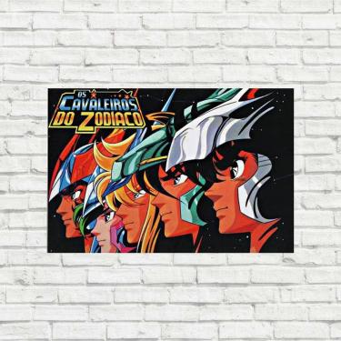 Imagem de Placa Decorativa Cavaleiros Do Zodíaco Anime Clássico