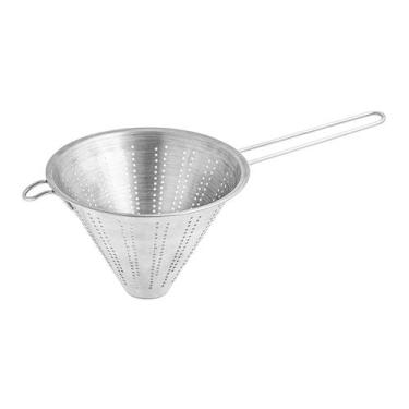 Imagem de Peneira Chinois Profissional Passador Coador Chinoy Inox 24cm Weck