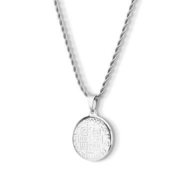 Imagem de Pingente Medalha Cruz de São Bento em Aço inox - Design Medalhas