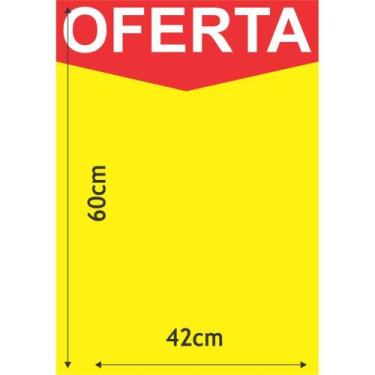 Imagem de Cartaz para Marcação de Ofertas Amarelo A2 250G 42X60CM Pacote com 100