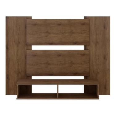 Imagem de Painel para tv silver 1,20 de largura - nogueira - gelius móveis - Vil