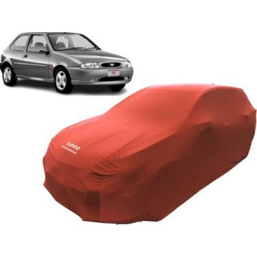 Imagem de Capa Protetora Para Carro Ford Fiesta Hatch Antigo - Mz, Vermelha