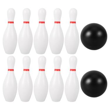 Imagem de Conjunto de boliche infantil, pinos de boliche para crianças, jogos de boliche de plástico para crianças, conjunto de boliche para aniversário de crianças