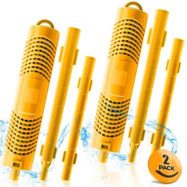 Imagem de Bilinavy Spa in-Filter Mineral Sticks peças para cartucho de filtro de banheira de hidromassagem, dura 4 meses, amarelo, 2 peças