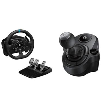 Imagem de Kit Volante Logitech G923 para PS5, PS4 e PC + Câmbio Logitech G Driving Force