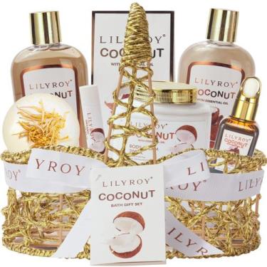 Imagem de Conjunto de Cestas de Presentes de Spa Lily Roy - Aroma de Coco para M
