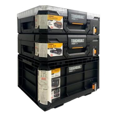 Imagem de Kit 3 Caixas de Ferramentas Módulos Stacktech Toughbuilt
