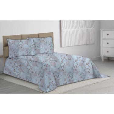 Imagem de Colcha Cobre Leito Casal 3 Pçs Piquet Favinho (Passarinhos)