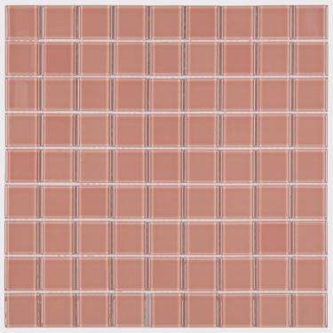 Imagem de Pastilha de Vidro Cristal 29,2x29,2cm 3x3 Rosa Claro