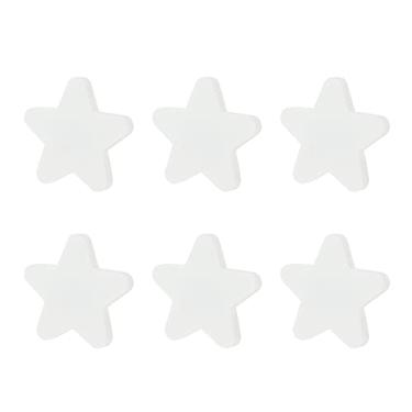 Imagem de LC LICTOP White Soft Rubber Knobs Cartoon Star Shape Door Knob 51x51mm Cabinet Drawer Cute Knobs Cupboard Kitchen Dresser Pull Handle Knobs 6pcs_AB