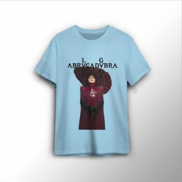 Imagem de T-shirt Estampa Personalizada Abracadabra Lady Gaga - Lobo Sete, Azul 