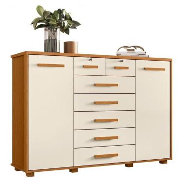 Imagem de Cômoda Fontana 2 Portas E 7 Gavetas Cinamomo-off White - Móveis Albatroz Cinamomo-off White