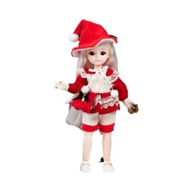 Imagem de Conjunto Completo de Boneca BJD 12 Polegadas - com Roupas, Olhos 3D, C