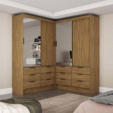 Imagem de Closet Casal Sevilha 4 Portas Plus 12 Gavetas Carioca Móveis