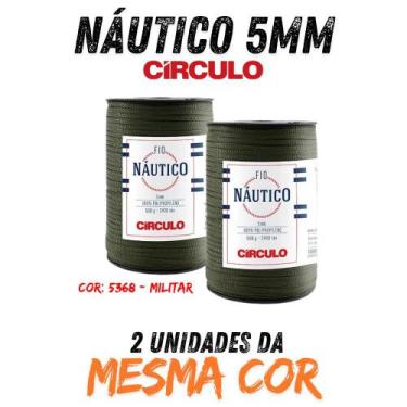 Imagem de FIO NÁUTICO 5MM circulo 500g KIT C 02 UN, 5368 - MILITAR