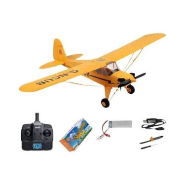 Imagem de Atualizar Avião RC 2024 WLtoys A160 J3-CUB 5CH 3D 6G 1406 Motor Sem Es