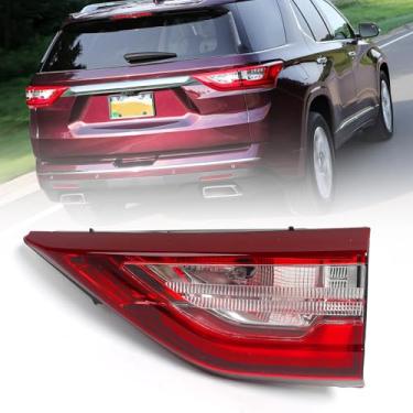 Imagem de Huray Luz traseira interna de LED direita adequada para Chevy Traverse 2018-2021, lanterna traseira RH com lâmpadas estilo original lâmpada de freio traseira substituição para 85164975 GM2803117 lado
